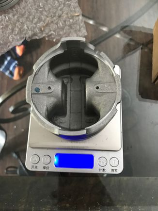 Decided to weight match all the pistons as well as wrist pins. They are matched to .1 grams. Pretty happy with this little scale I got on eBay. The repeatability of it is on point. 
