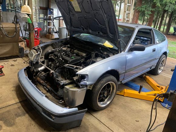 Speed factory fuel cell. Front core support is hacked up. 