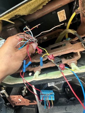 All the wires to my Actual harness.