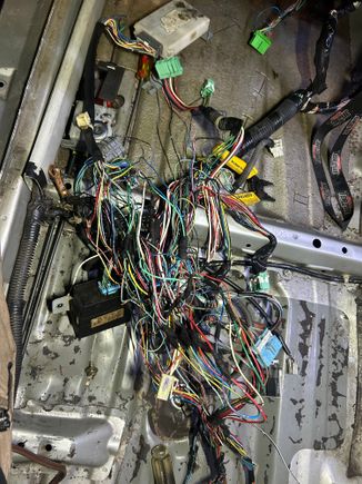 I was gone for a month and rats were able to make a nest in my cabin filter area. I deleted the ac/heater core cause it was shredded!! And disgusting. Well I was able to save some but I am having a hard time with these four grey wires. Not sure what goes to what?!