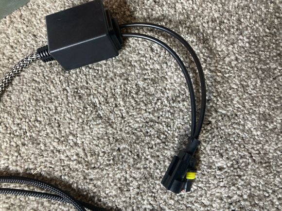 Here are the connectors off the ignitor for the bulb.