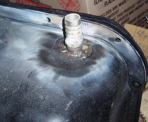 Oil return to sump. Told you it's not pretty.