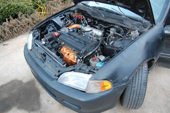 Prettied up engine bay. a bit more clean than usual....