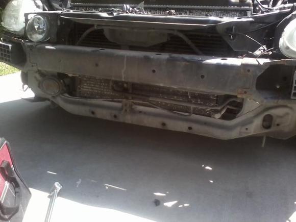 Old bumper reinforcement