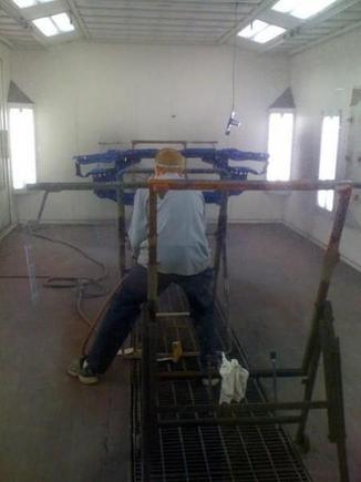 new core support getting sprayed