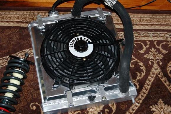 GoAutoworks D-series radiator with slimfan.com 12" plug-n-play fan and Neukin shroud. See the fresh Progress kit?