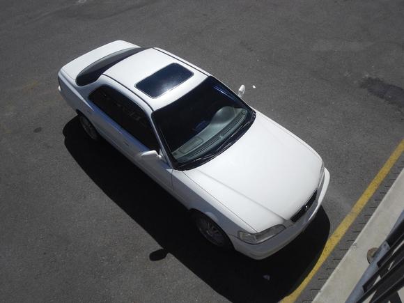 Crappy pic I know, but its the only one I have handy. The rims in this picture are on my Accord now.