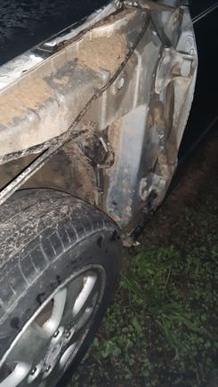 all the sand caked/cloged up under the fender reason  y i wanted to power wash her 