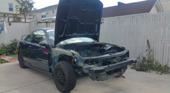 Completely stipped the bay and washed off all the dirt and grease