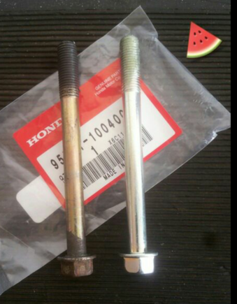 New bolts for the starter