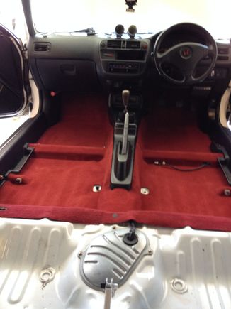 then I started to put the interior back together.