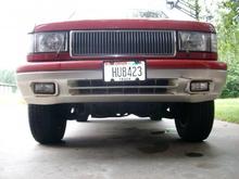 used but nice chrome isuzu grill, perfect fit