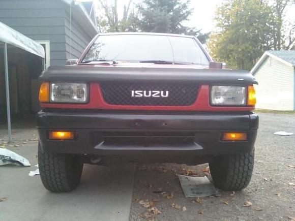 After  Front Bumper paint and reflector bath