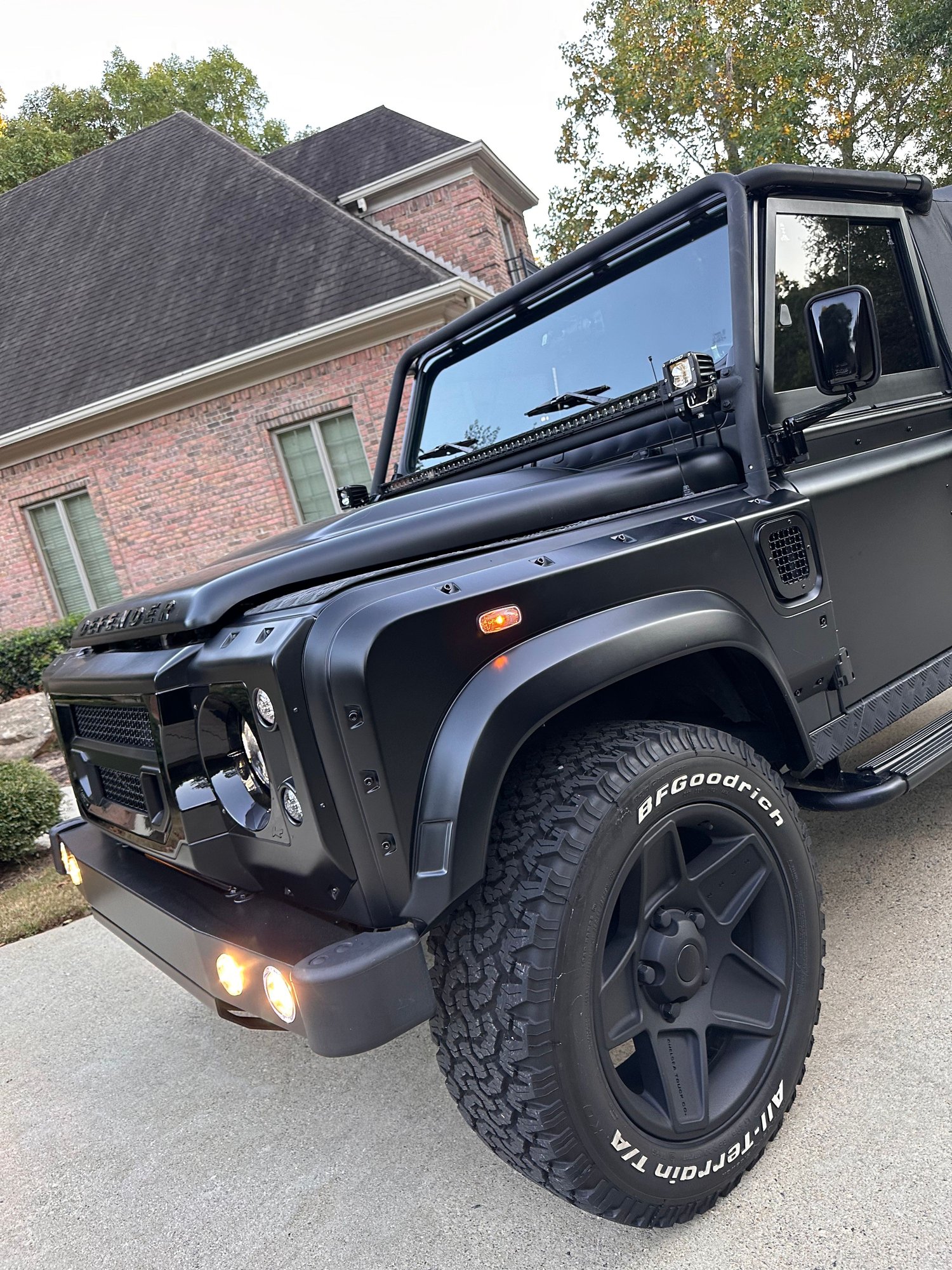 1997 Land Rover Defender 90 - ALL CUSTOM Matte Black, luxurious interior - Used - VIN Saldv2240va117988 - 66,500 Miles - 8 cyl - Automatic - SUV - Black - Roswell, GA 30075, United States