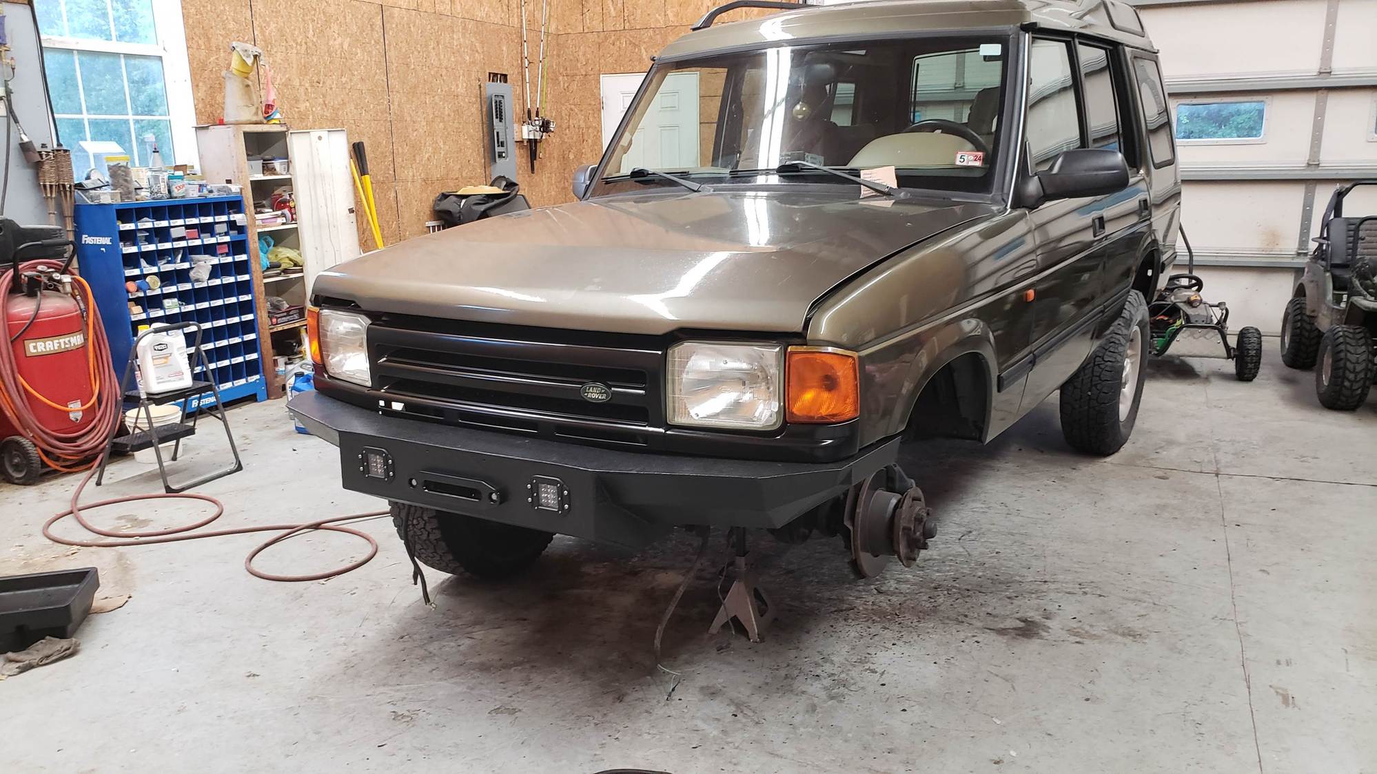 Front bumper installed.