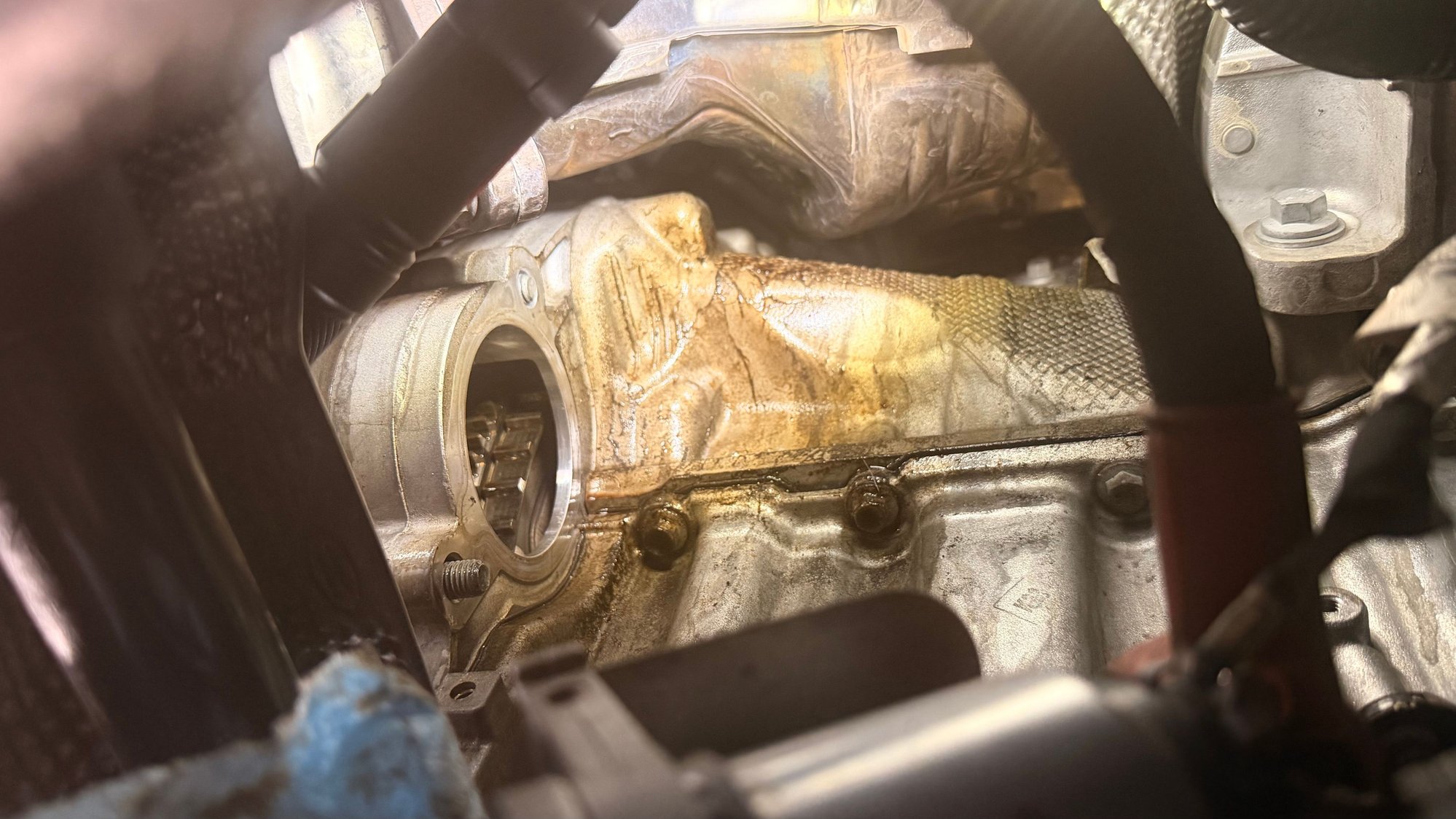 With the starter removed