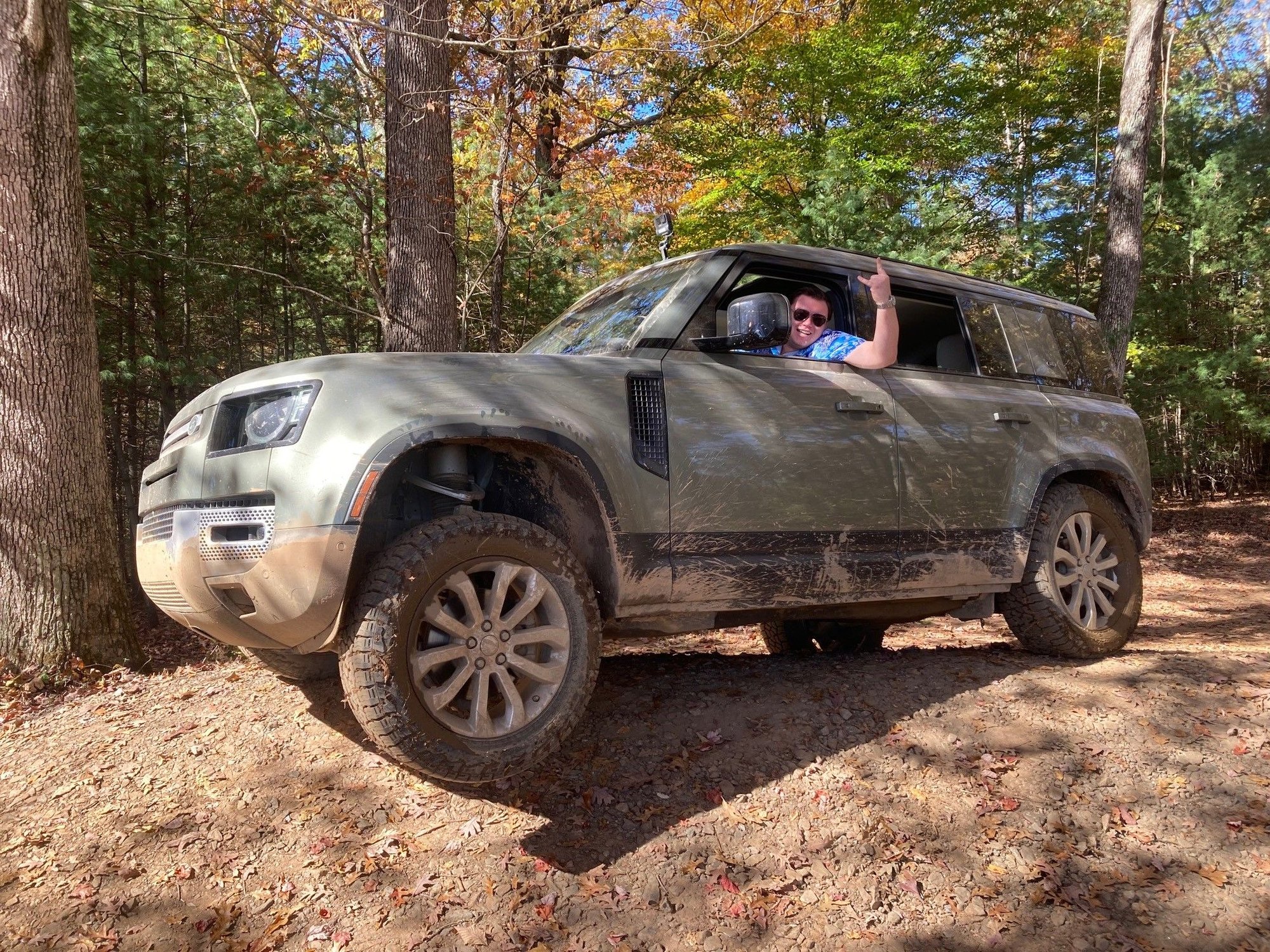 Having fun on the trails