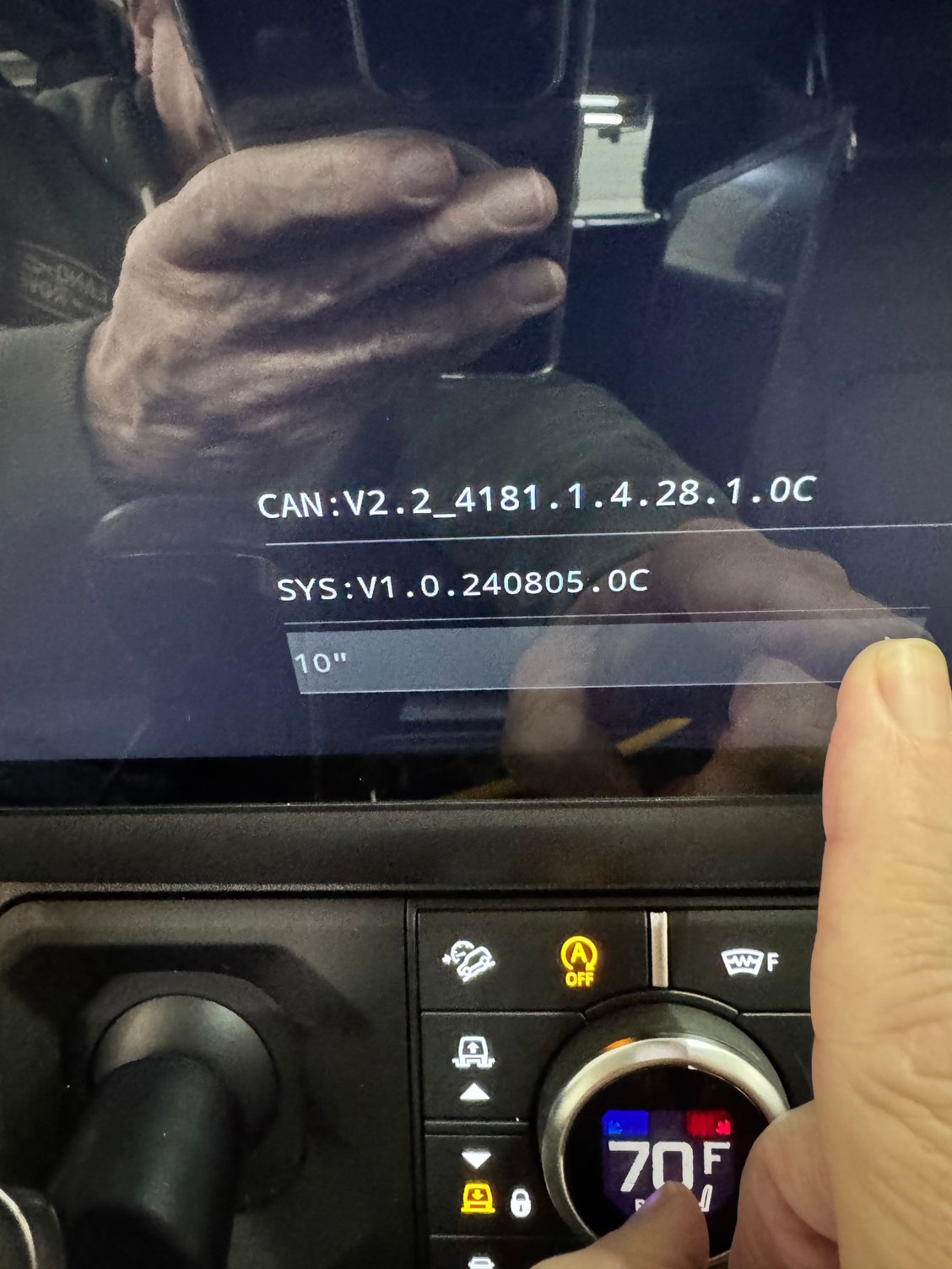 Menu to change resolution after programming 