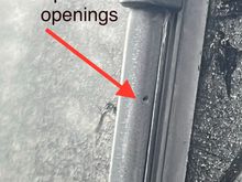 A close up of one of the pores on the rear wiper. There are many. Clever design. 