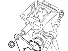 2004 Transfer case with interlock solenoid on selector.
