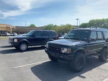 With her younger sis 