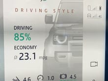 Driving Style screenshot