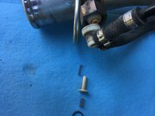 Fuel filler vent valve. 