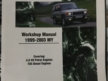 Work shop manual will go with the Discovery D2.
Cost $150