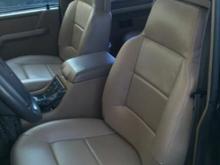 New seat covers from Dan at http://www.danmillerati.com/
Took my old covers and reproduced them.
Amazing work and the color match worked great.