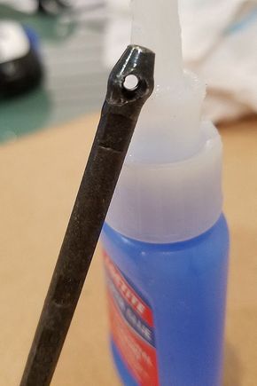 ...first super-glue attempt of the tip.