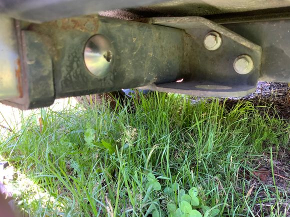 Security hitch pin. Right side.