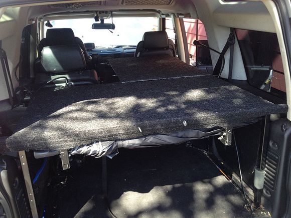 The deck connected to the rear cargo deck,