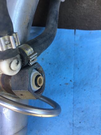 Plunger with o-ring reinstalled 