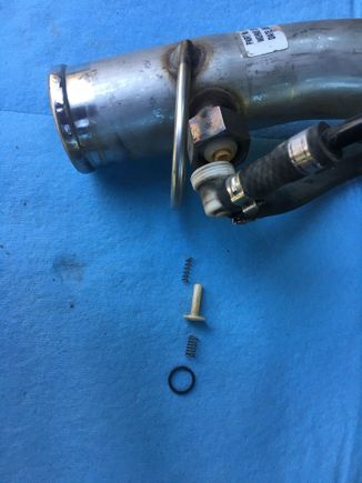 Fuel filler vent valve. 