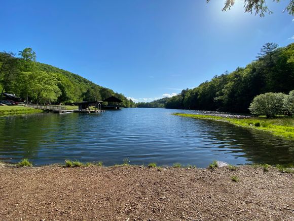 Lake at Vogel State Park