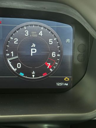 Check engine light which I wasn’t sure if that’s what it was or if that had always been there before. 