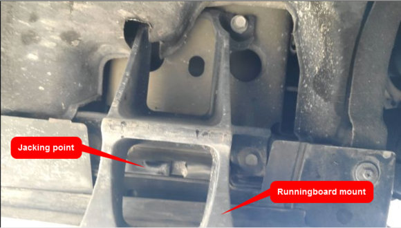 Running Board mount and Jacking point