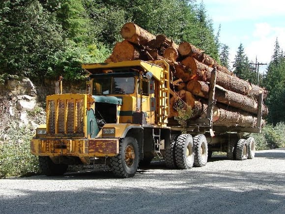 Big logging truck