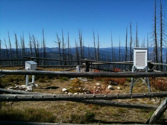 Weather information station at the watch tower site.