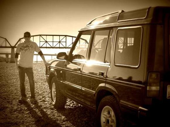 me and my rover on the colorado river. Usually I'm in my bass boat at this exact point!