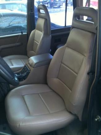New seat covers from Dan at http://www.danmillerati.com/
Took my old covers and reproduced them.
Amazing work and the color match worked great.