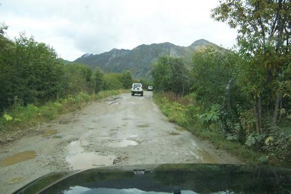 Road into Archangel Valley in Hatcher's Pass, Alaska.