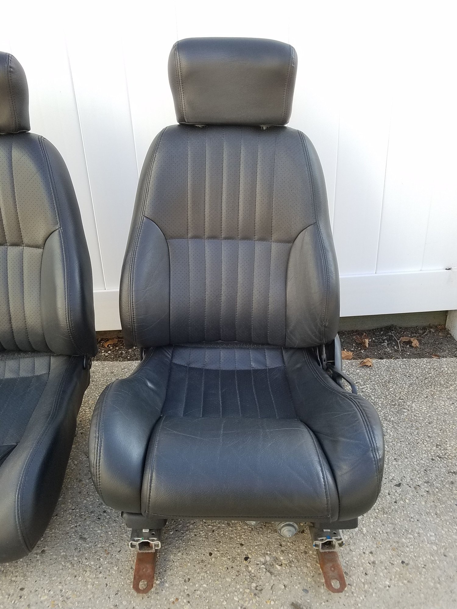  - 2000-2002 Pontiac Firebird Trans Am WS6 Black Ebony Leather Front Seats 52k Miles - Lindenhurst, NY 11757, United States