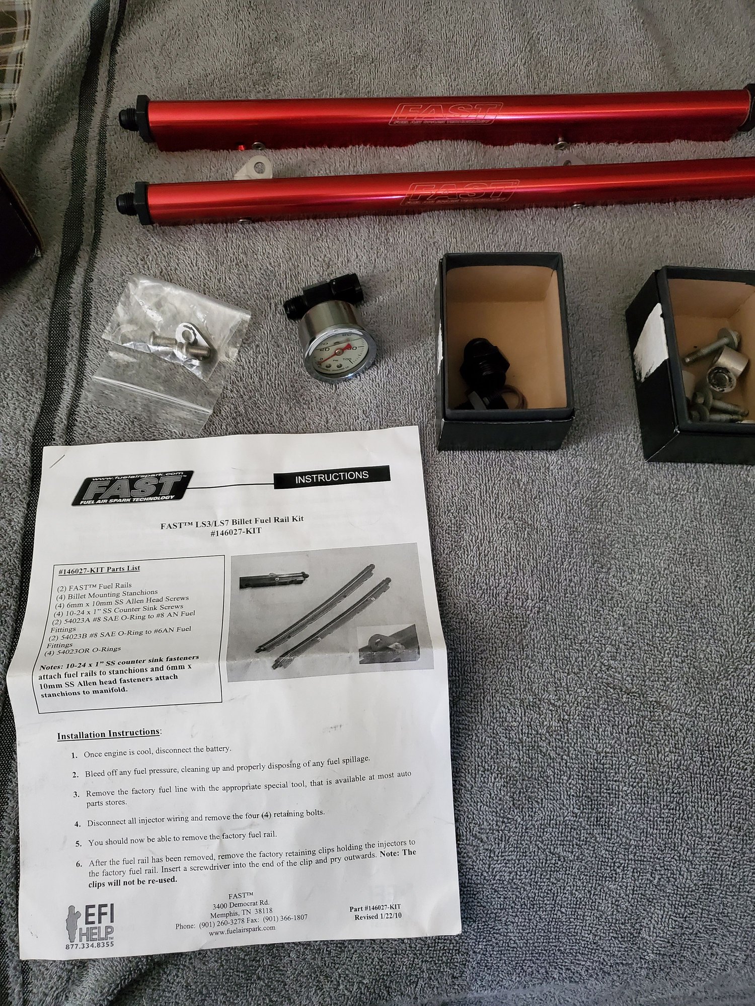  - FAST ls3/ls7 billet fuel rail kit - Porterville, CA 93257, United States