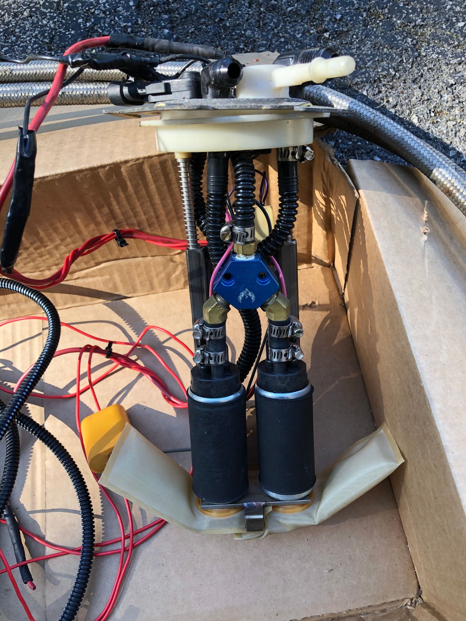 Braided fuel lines, Fastronix hot wire kit and dual pump setup