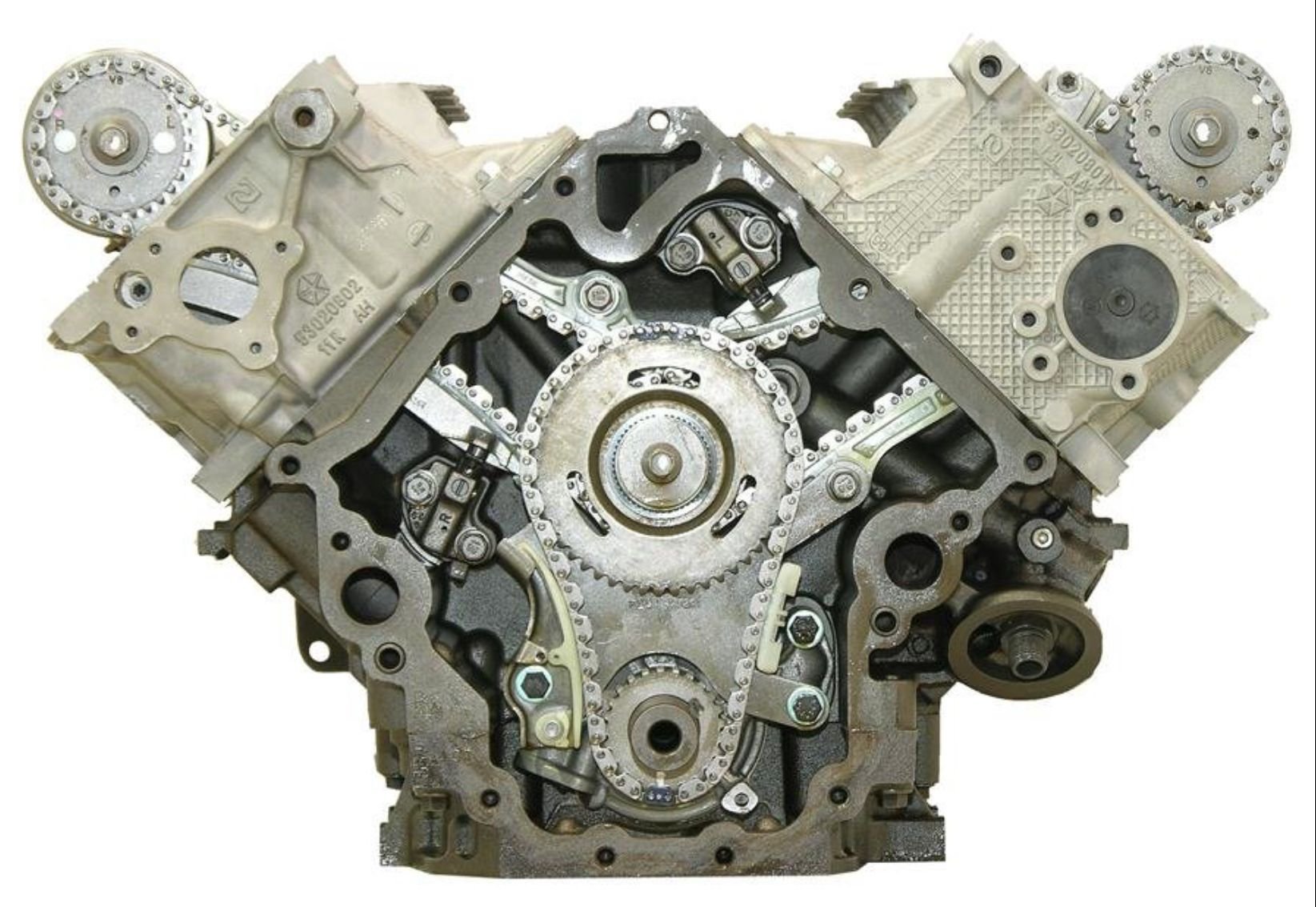 Chrysler Group 4.7 SOHC V-8 piston engine - front view
