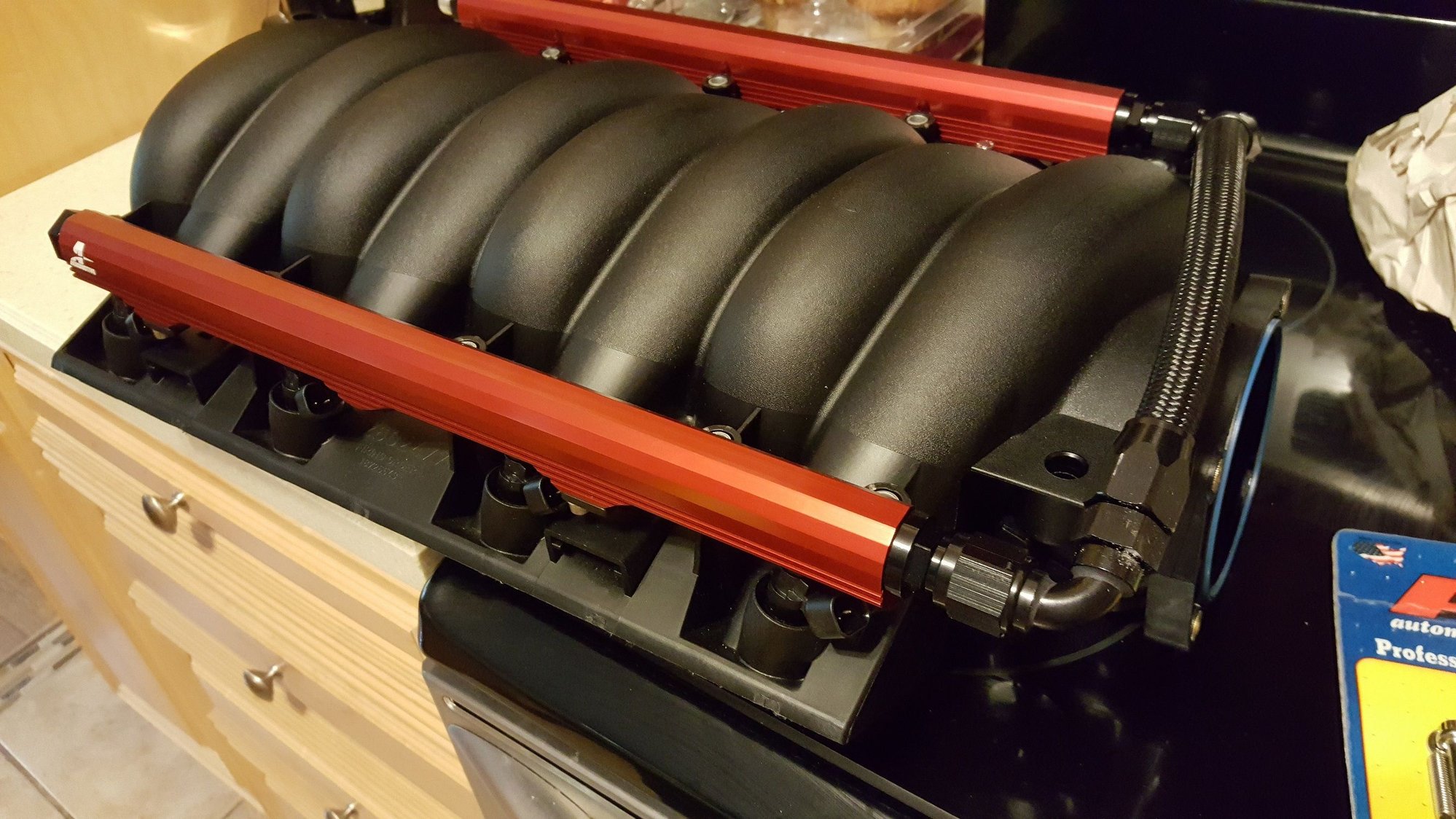 LS3 Intake, Aeromotive 14115 Fuel Rails with Fittings, ACDelco