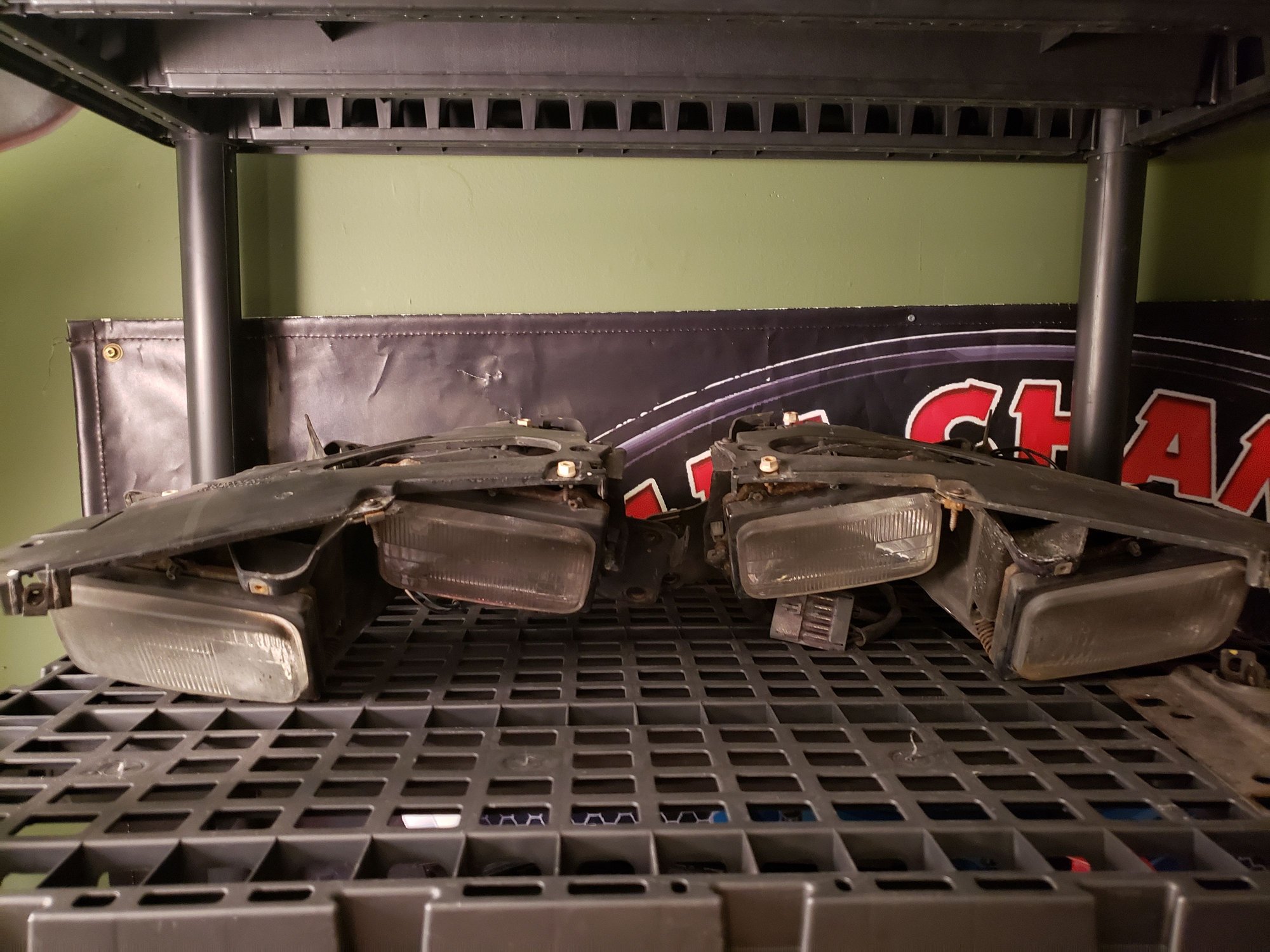 9802 firebird trans am headlights complete pair with working motors