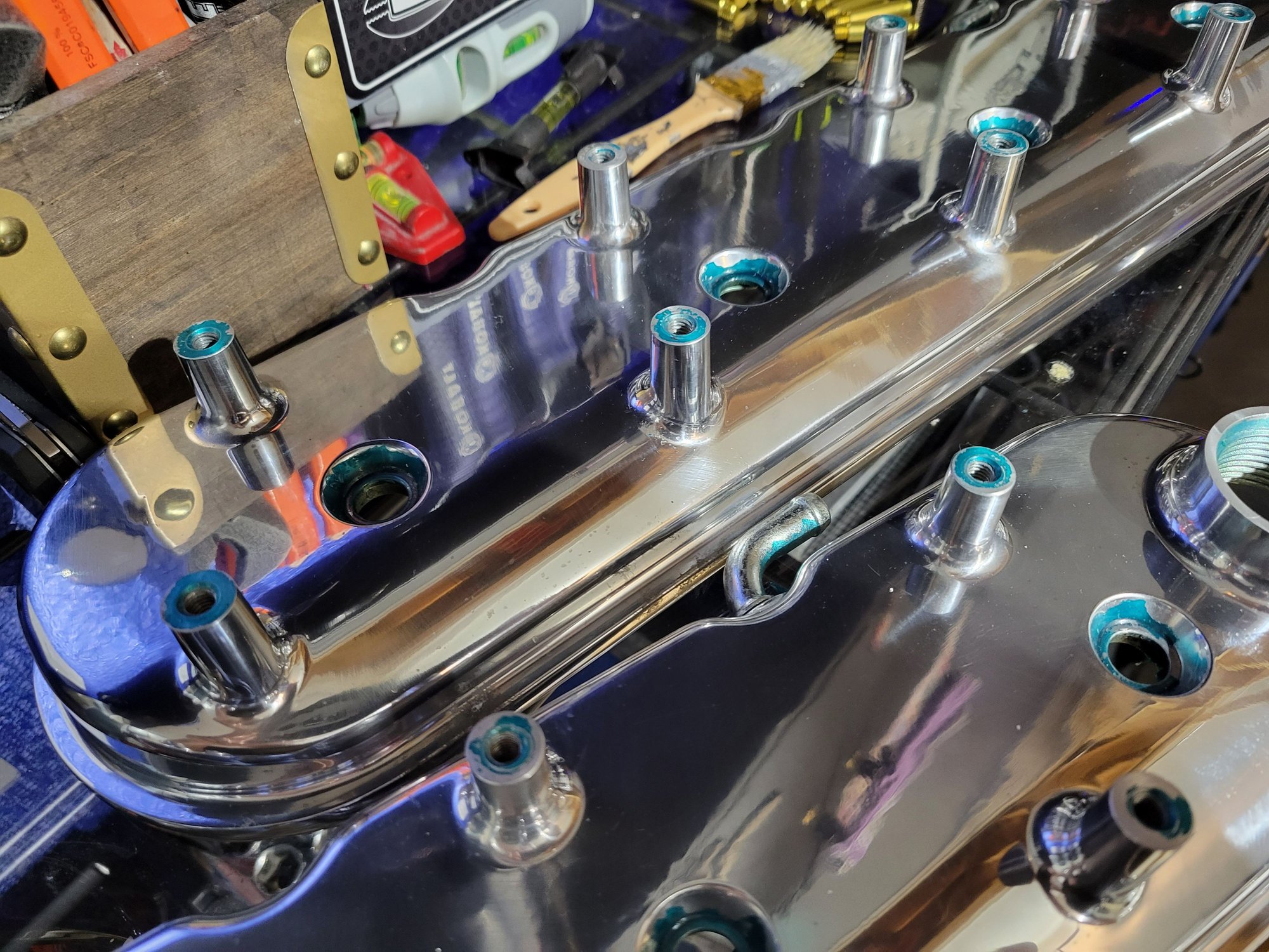 Polished Holley Valve Covers LS3 Coils LS1TECH Camaro and Firebird