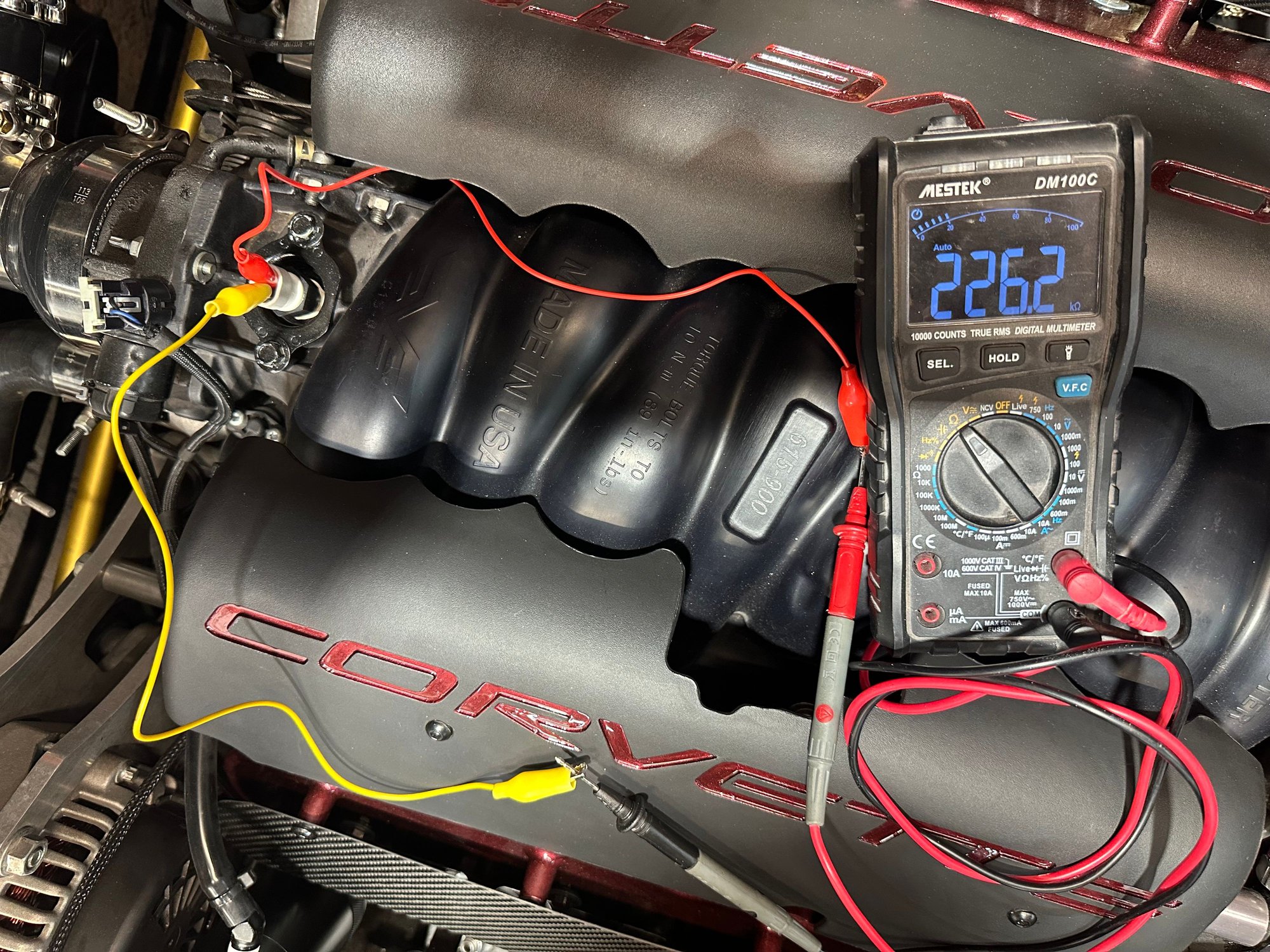 49*F coolant temp rife sensor resistance. 